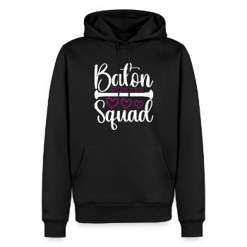 Majorette Gymnastique Majorettes Bâton Twirling - Sweat à capuche Premium bio Homme - noir - Devant - Nico (187cm)