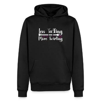 Majorette Gymnastique Majorettes Bâton Twirling - Sweat à capuche Premium bio Homme - noir - Devant - Nico (187cm)