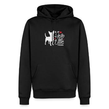 Chihuahua - Männer Premium Bio Hoodie - Schwarz - Vorne - Nico (187cm)