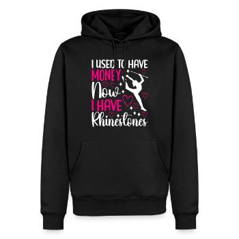 Majorette Gymnastique Majorettes Bâton Twirling - Sweat à capuche Premium bio Homme - noir - Devant - Nico (187cm)