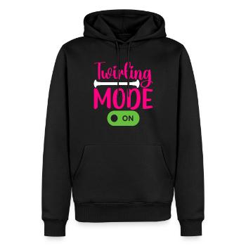 Majorette Gymnastique Majorettes Bâton Twirling - Sweat à capuche Premium bio Homme - noir - Devant - Nico (187cm)