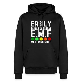 Paranormaler Ermittler Geister Jagen - Männer Premium Bio Hoodie - Schwarz - Vorne - Nico (187cm)