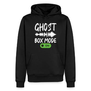 Enquêteur paranormal Chasse aux fantômes - Sweat à capuche Premium bio Homme - noir - Devant - Nico (187cm)