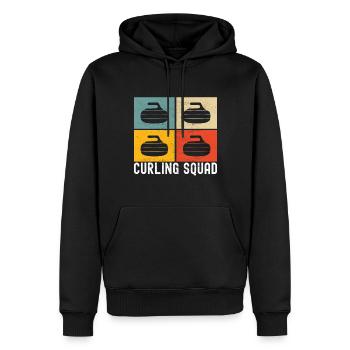 Curling Curlingspieler - Männer Premium Bio Hoodie - Schwarz - Vorne - Nico (187cm)