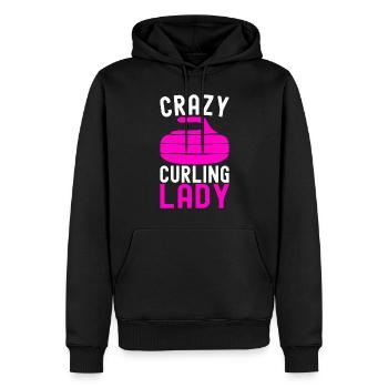 Curling Curlingspieler - Männer Premium Bio Hoodie - Schwarz - Vorne - Nico (187cm)