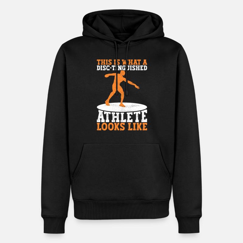 Diskuswerfer Diskuswurf - Männer Premium Bio Hoodie - Schwarz
