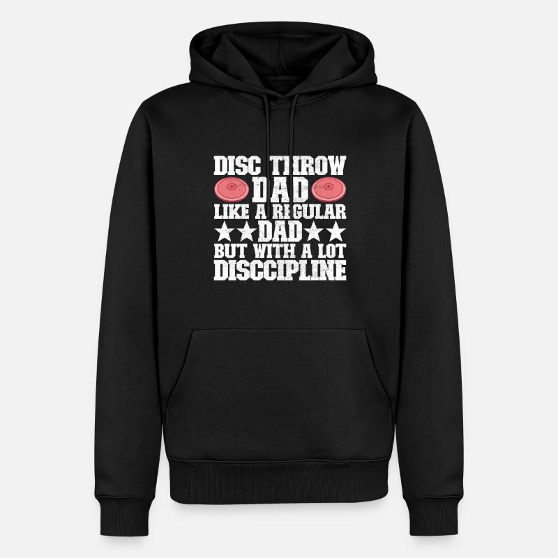 Diskuswerfer Diskuswurf - Männer Premium Bio Hoodie - Schwarz