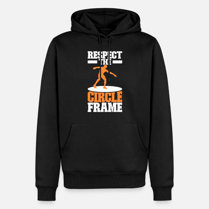 Discus thrower discus throw - Men’s Premium Organic Hoodie - black