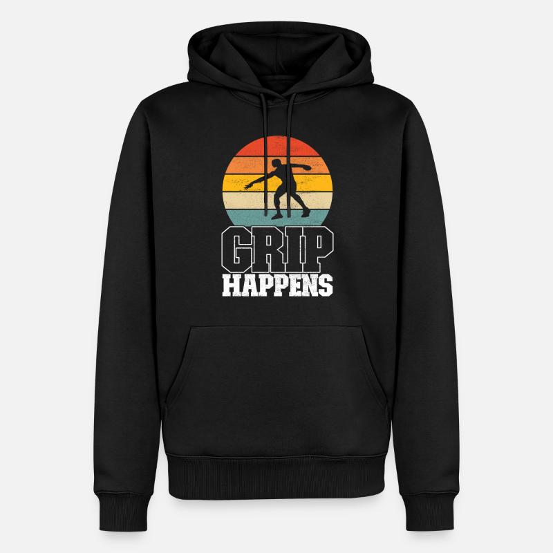 Discus thrower discus throw - Men’s Premium Organic Hoodie - black