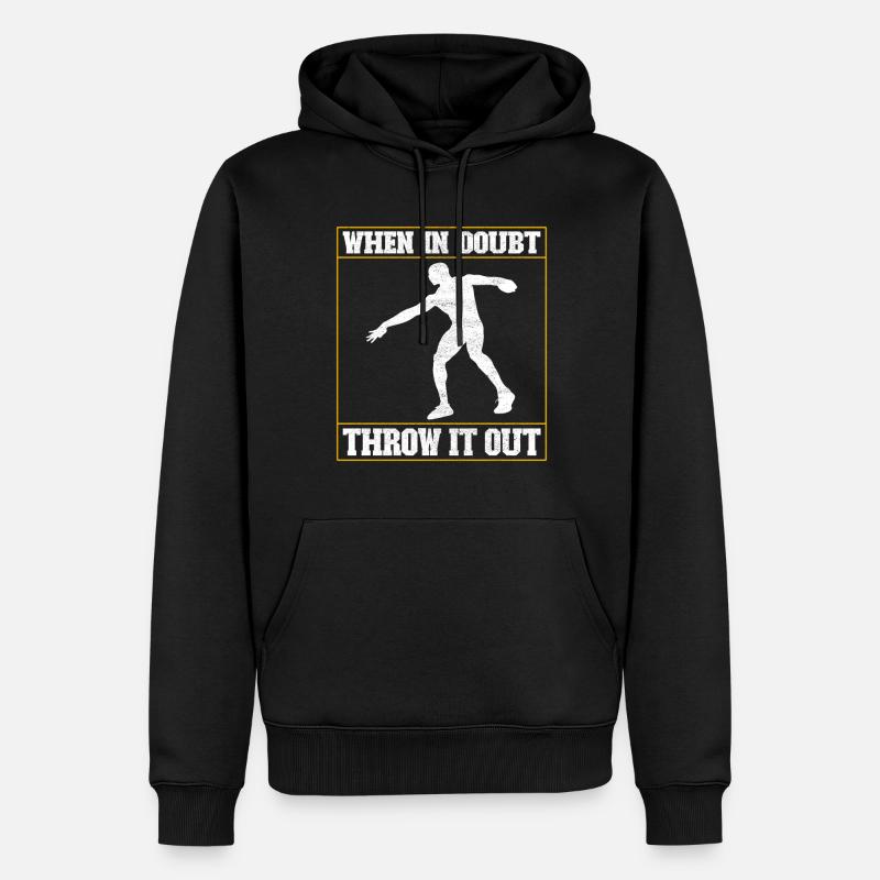 Discus thrower discus throw - Men’s Premium Organic Hoodie - black
