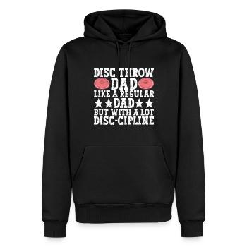 Discus thrower discus throw - Men’s Premium Organic Hoodie - black - Front - Nico (187cm)