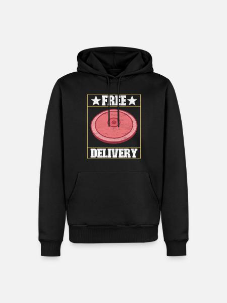 Diskuswerfer Diskuswerfen - Männer Premium Bio Hoodie - Schwarz
