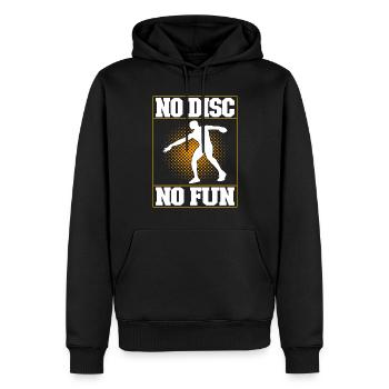 Diskuswerfer Diskuswerfen - Männer Premium Bio Hoodie - Schwarz - Vorne - Nico (187cm)
