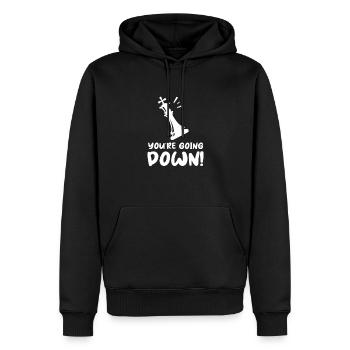 Schach Schachbrett Schachmatt Schachspieler - Männer Premium Bio Hoodie - Schwarz - Vorne - Nico (187cm)
