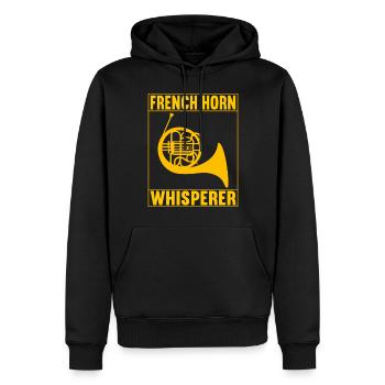 Horn Blechblasinstrument - Männer Premium Bio Hoodie - Schwarz - Vorne - Nico (187cm)