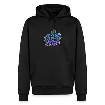 Eiscreme - Männer Premium Bio Hoodie - Schwarz - Vorne - Nico (187cm)