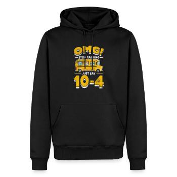 Busfahrer - Männer Premium Bio Hoodie - Schwarz - Vorne - Nico (187cm)