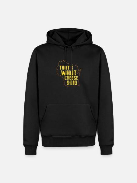 Cheese - Men’s Premium Organic Hoodie - black