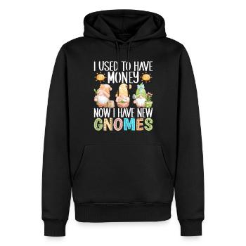 Nains de jardin Jardinage - Sweat à capuche Premium bio Homme - noir - Devant - Nico (187cm)