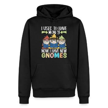 Nains de jardin Jardinage - Sweat à capuche Premium bio Homme - noir - Devant - Nico (187cm)