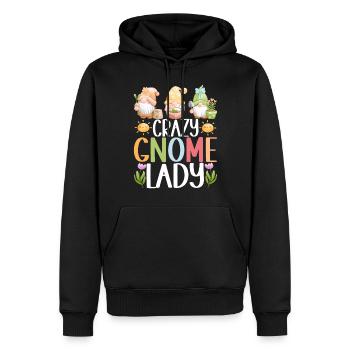 Nains de jardin Jardinage - Sweat à capuche Premium bio Homme - noir - Devant - Nico (187cm)
