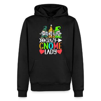 Nains de jardin Jardinage - Sweat à capuche Premium bio Homme - noir - Devant - Nico (187cm)