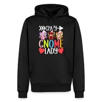 Nains de jardin Jardinage - Sweat à capuche Premium bio Homme - noir - Devant - Nico (187cm)