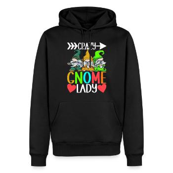 Nains de jardin Jardinage - Sweat à capuche Premium bio Homme - noir - Devant - Nico (187cm)