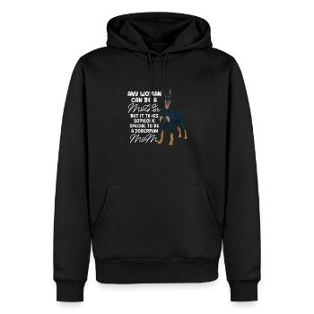Doberman chien chiens cadeau pour animaux de compagnie - Sweat à capuche Premium bio Homme - noir - Devant - Nico (187cm)