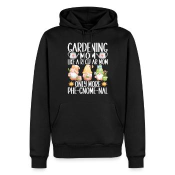 Nains de jardin Jardinage - Sweat à capuche Premium bio Homme - noir - Devant - Nico (187cm)
