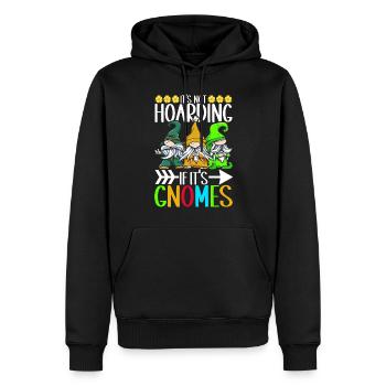 Nains de jardin Jardinage - Sweat à capuche Premium bio Homme - noir - Devant - Nico (187cm)