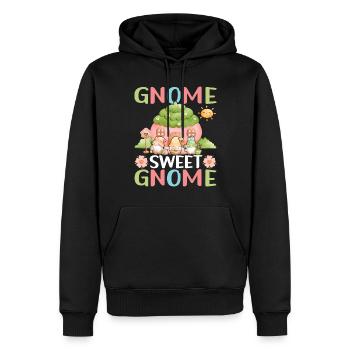 Nains de jardin Jardinage - Sweat à capuche Premium bio Homme - noir - Devant - Nico (187cm)