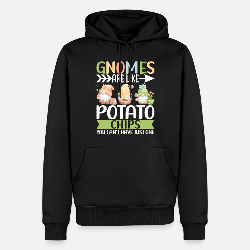 Gartenzwerge Gartenarbeit - Männer Premium Bio Hoodie - Schwarz