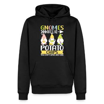 Nains de jardin Jardinage - Sweat à capuche Premium bio Homme - noir - Devant - Nico (187cm)