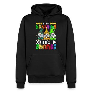 Nains de jardin Jardinage - Sweat à capuche Premium bio Homme - noir - Devant - Nico (187cm)