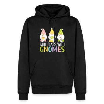 Nains de jardin Jardinage - Sweat à capuche Premium bio Homme - noir - Devant - Nico (187cm)