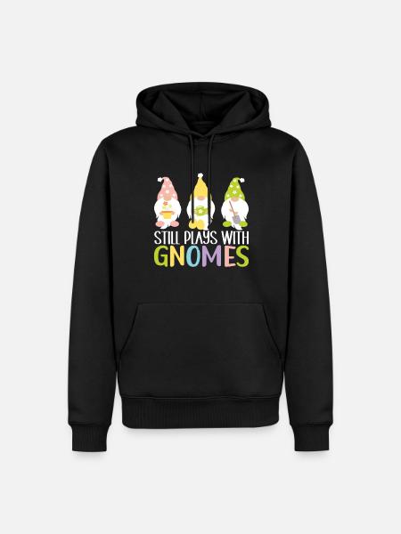 Gartenzwerge Gartenarbeit - Männer Premium Bio Hoodie - Schwarz