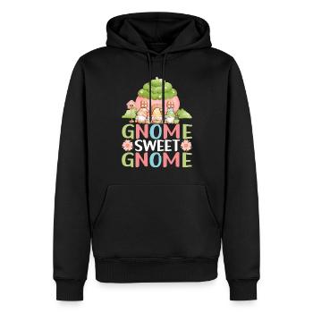 Nains de jardin Jardinage - Sweat à capuche Premium bio Homme - noir - Devant - Nico (187cm)