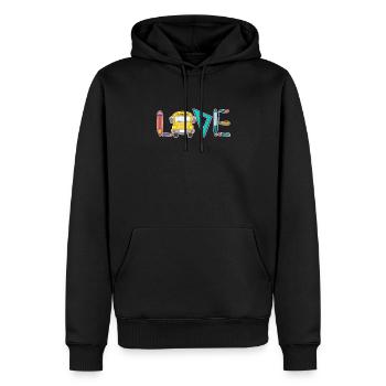 Busfahrer Busfahrerin Bus Schuhlbus Geschenk - Männer Premium Bio Hoodie - Schwarz - Vorne - Nico (187cm)