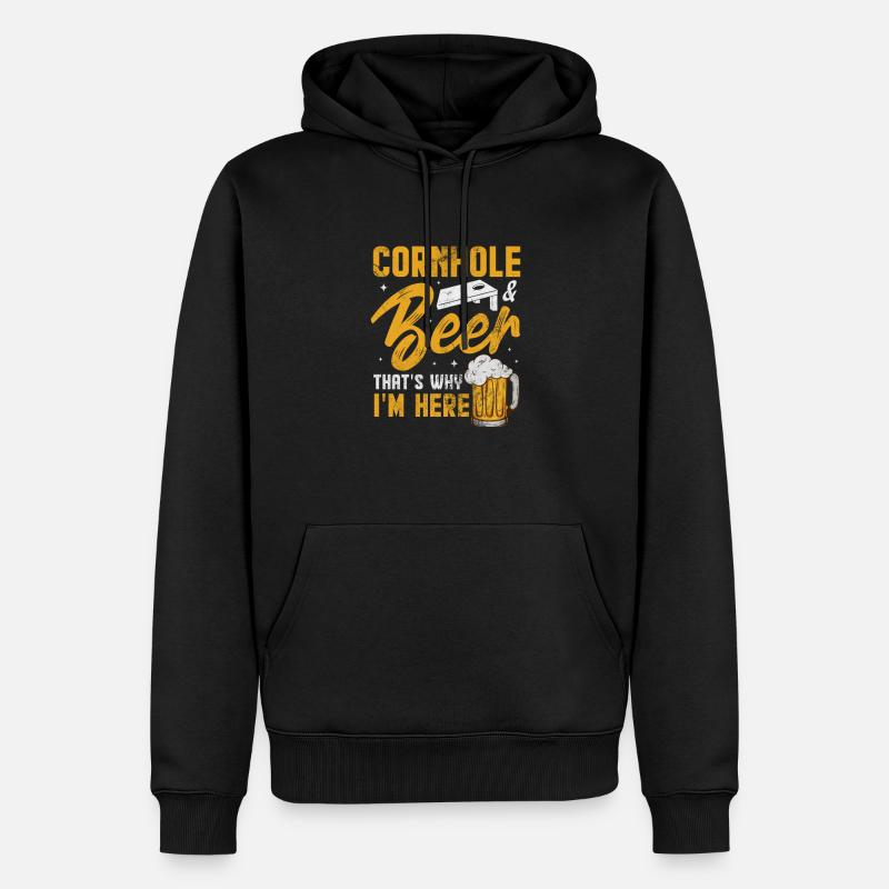 Cornhole - Men’s Premium Organic Hoodie - black