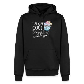 Cupcake Muffin Backen Geschenk - Männer Premium Bio Hoodie - Schwarz - Vorne - Nico (187cm)