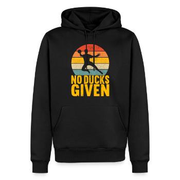 Ballon chasseur Ballon chasseur - Sweat à capuche Premium bio Homme - noir - Devant - Nico (187cm)