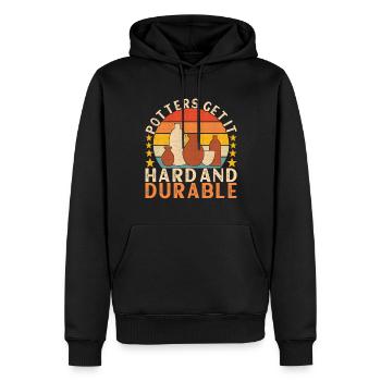 Töpfern Töpfer - Männer Premium Bio Hoodie - Schwarz - Vorne - Nico (187cm)