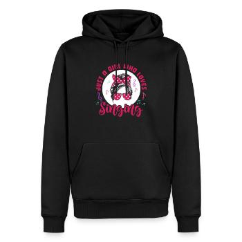 Chanteur chanteur chanteur musicien cadeau - Sweat à capuche Premium bio Homme - noir - Devant - Nico (187cm)