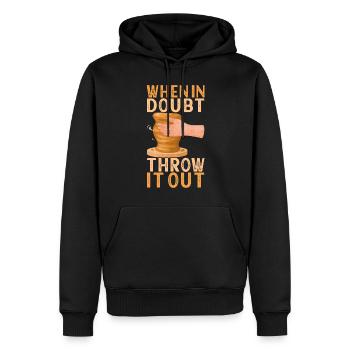 Töpfern Töpfer - Männer Premium Bio Hoodie - Schwarz - Vorne - Nico (187cm)