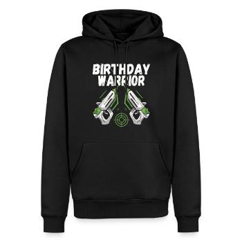 Laser Tag Anniversaire Laser Tag Joueur - Sweat à capuche Premium bio Homme - noir - Devant - Nico (187cm)