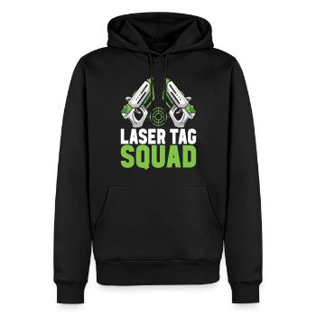 Laser Tag Anniversaire Laser Tag Joueur - Sweat à capuche Premium bio Homme - noir - Devant - Nico (187cm)