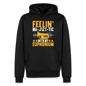 Euphonium Euphonist - Männer Premium Bio Hoodie - Schwarz - Vorne - Nico (187cm)