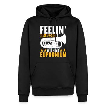 Euphonium Euphonist - Men’s Premium Organic Hoodie - black - Front - Nico (187cm)