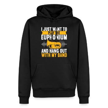 Euphonium Euphonist - Männer Premium Bio Hoodie - Schwarz - Vorne - Nico (187cm)